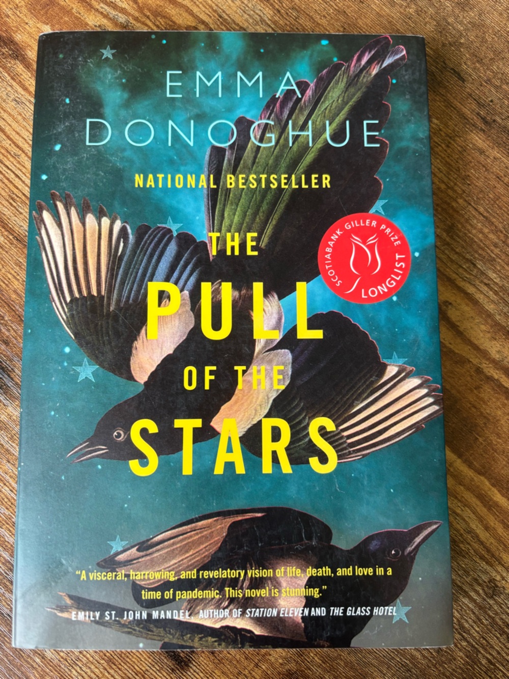 Emma Donoghue — The Pull of the Stars (Teal & Yellow Hardcover)